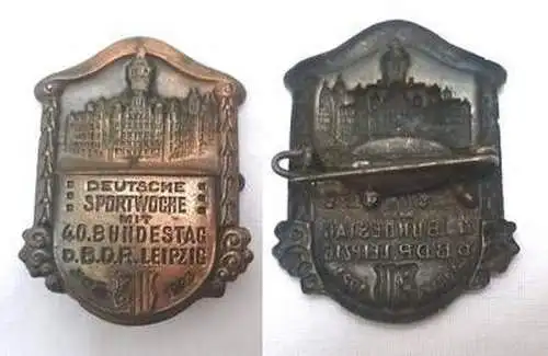 Abzeichen 40. Bundestag des B.D.R. Leipzig 1923