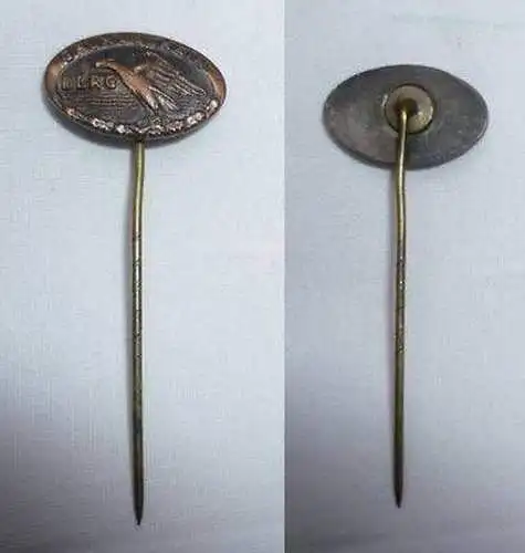 alte Anstecknadel DLRG Grundschein in Bronze