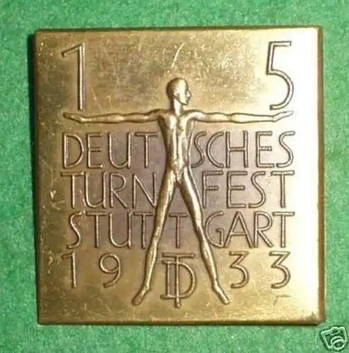 Sport Abzeichen 15. Deutsches Turnfest Stuttgart 1933