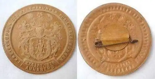 altes Papp Abzeichen Kreistreffen Bund für Leibesübungen Annaberg 1936