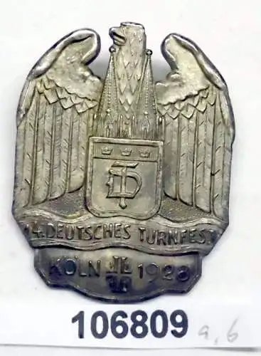 altes Abzeichen 14. Deutsches Turnfest Köln 1928