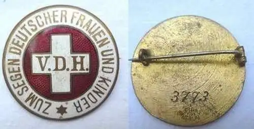 emailliertes Abzeichen V.D.H. Verein deutscher Hebammen