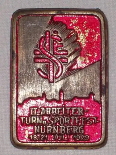 Abzeichen Arbeiter Turn- & Sport Fest Nürnberg 1929 (BN7127)