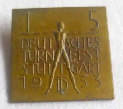 Sport Abzeichen 15. Deutsches Turnfest Stuttgart 1933