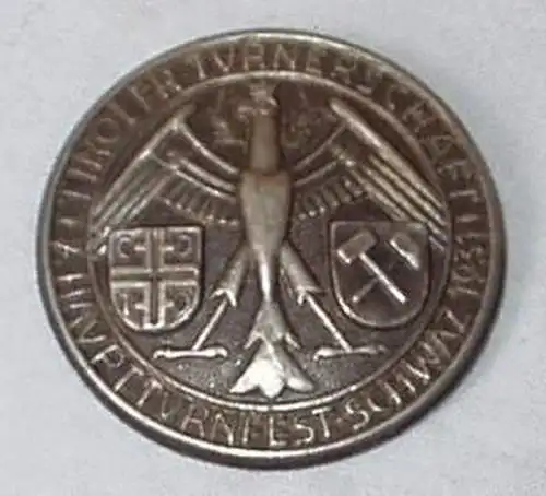 Abzeichen Tiroler Turnerschaft 7. Turnfest Schwaz 1931