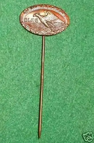 alte Anstecknadel DLRG Grundschein in Bronze