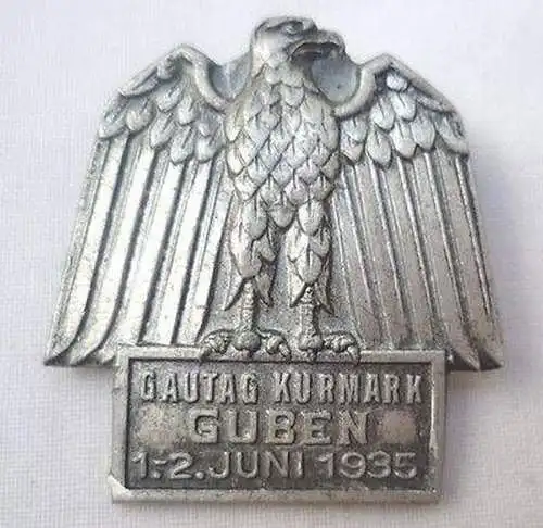 seltenes Abzeichen Gautag Kurmark Guben 1.-2. Juni 1935