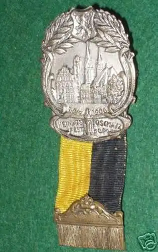 schönes Abzeichen Heimatfest Oschatz Sachsen 1906