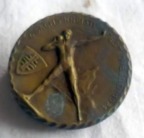 Abzeichen 4. Sächsisches Kreisturnfest Dresden 1921