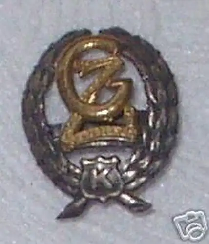 seltenes Abzeichen Initalen K GZ um 1900