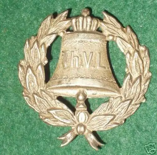 Abzeichen Glocke im Lorbeerkranz mit Initialen Th.V.L.