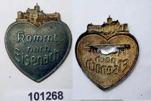 altes Blech Abzeichen "Kommt nach Eisenach" um 1920