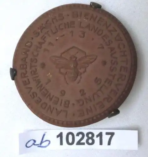 altes Porzellan Abzeichen Landesverband sächs. Bienenzüchtervereine 1925