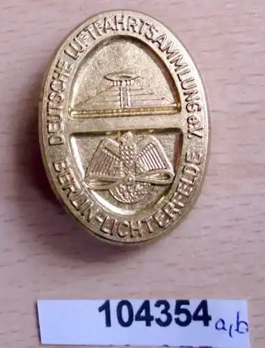 seltenes Abzeichen Deutsche Luftfahrtsammlung e.V. Berlin Lichterfelde um 1930