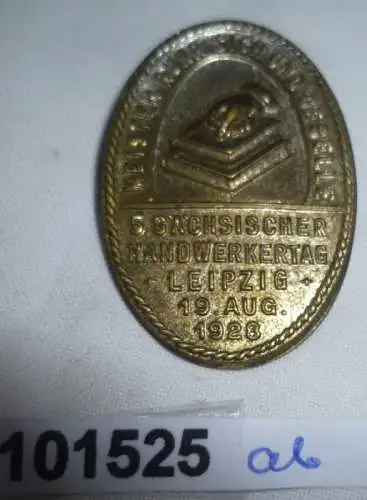 Abzeichen 5. Sächsischer Handwerkertag Leipzig 1928