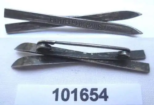 altes Souvenir Abzeichen Fichtelberghaus 1214 m um 1930