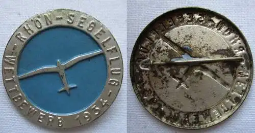 Luftfahrt Ansteckabzeichen 1934 auf den Rhön-Segelflug-Wettbewerb (156988)