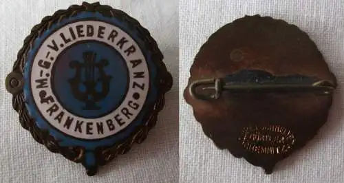 emailliertes Abzeichen MGV Männergesangverein Liederkranz Frankenberg (109961)