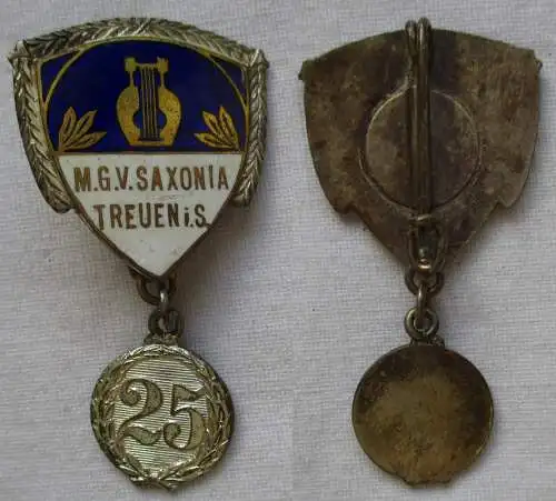 emailliertes Abzeichen M.G.V. Saxonia Treuen Männergesangverein 25 Jahre /115380