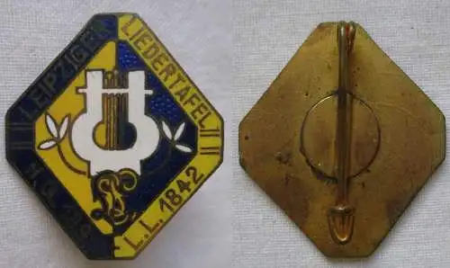 emailliertes Abzeichen Leipziger Liedertafel H.Q. 1891 L.L. 1842 (116350)