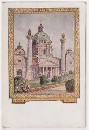 49370 Fest-Postkarte 10. Deutsches Sängerbundesfest Wien 1928 Karlskirche