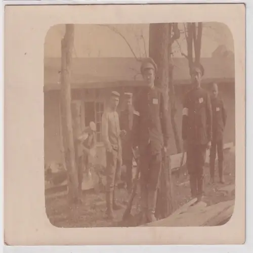 63326 Foto Ak gefangene Russen Kriegsgefangenschaft Januar 1916