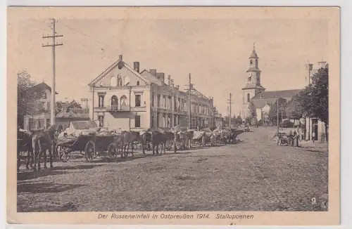 62779 Ak Der Russeneinfall in Ostpreussen 1914 Stallupoenen 1916