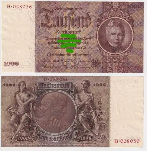 1000 Mark Banknote Deutsches Reich 22.2.1936 Schinkel Ro.Nr.177 (170073)