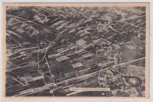 60108 Ak Frankreich 1. Weltkrieg Deutsche und französische Schützengräben 1916