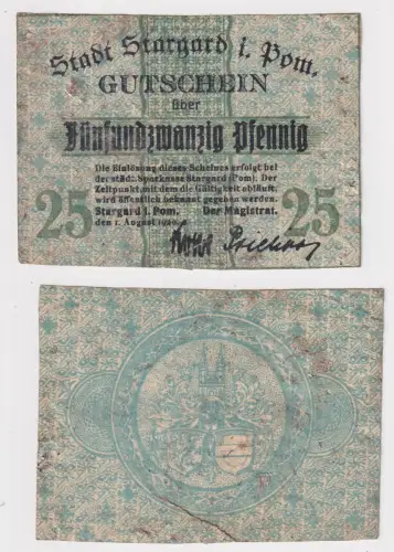 25 Pfennige Notgeld Stadt Stargard in Pommern 1920 (170240)