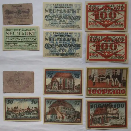 6 Banknote Notgeld Neumarkt in Schlesien 1918/1920  (170200)