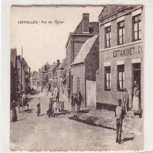 34679 Ak Vermelles France Rue de l`Eglise um 1915