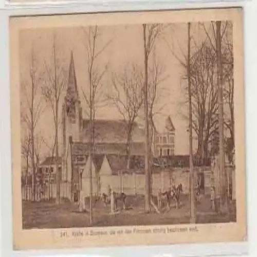 09738 Feldpost Ak Kirche in Buissieux 1. Weltkrieg 1917