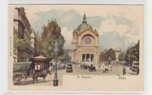 38009 Ak Lithographie Paris St. Augustin um 1910