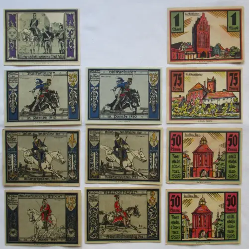 11 Banknote Notgeld Stadt Stolp in Pommern ohne Datum um 1920 (106170)
