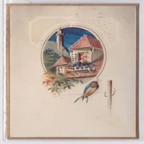 73078 Halt gegen das Licht Feldpost Ak Schwalbe mit Brief im Schnabel 1914