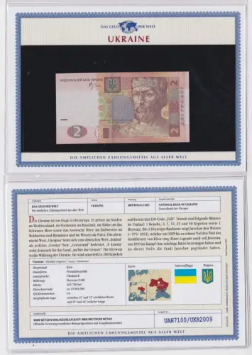 2 Hryvni Banknote Ukraine Jaroslaw Mudry kassenfrisch UNC (154333)