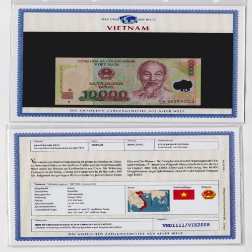 10000 Dong Banknote Vietnam kassenfrisch UNC (153507)