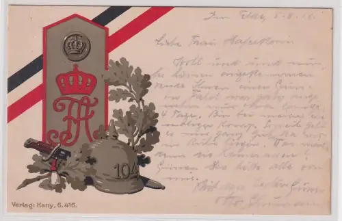 904141 Regiments Ak  Chemnitz 5.Kgl. Sächs. Infanterie-Regiment Nr. 104, 1918