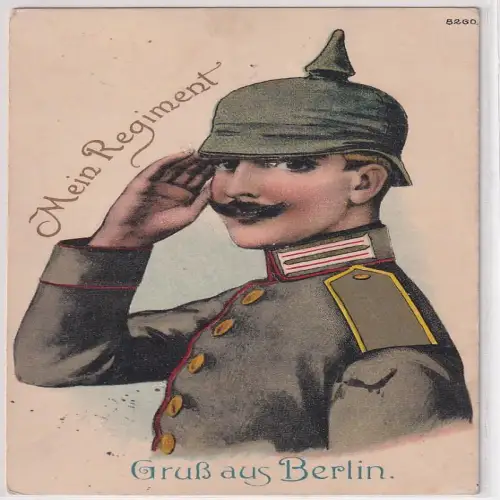 34690 Feldpost Ak Gruß aus Berlin Mein Regiment 1915