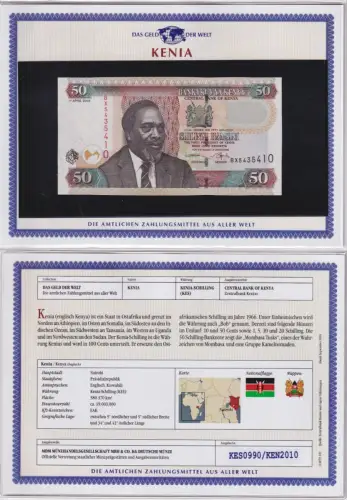 50 Schillings Banknote Kenia Kenya 2006 kassenfrisch UNC (170291)