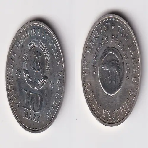 DDR Gedenk Münze 10 Mark 700 Jahre Münzprägung in Berlin 1981 (170251)
