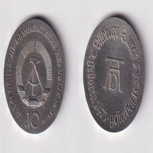 DDR Gedenk Silber Münze 10 Mark Albrecht Dürer 1971 Stempelglanz (170668)