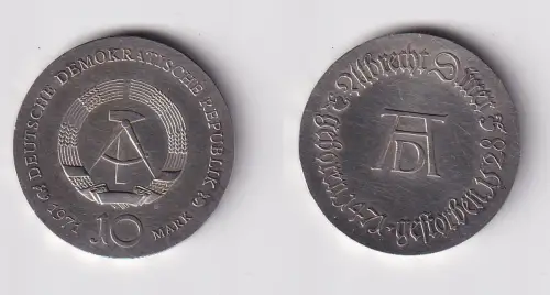 DDR Gedenk Silber Münze 10 Mark Albrecht Dürer 1971 Stempelglanz (170668)