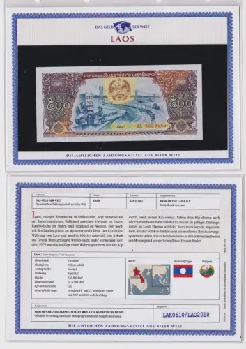 500 Kip Banknote Laos 1988 kassenfrisch UNC (170006)