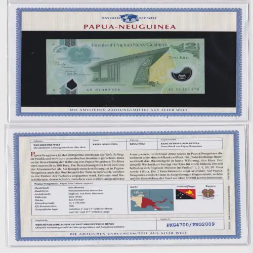2 Kina Banknote Papua-Neuguinea Papua New Guinea kassenfrisch UNC (170093)