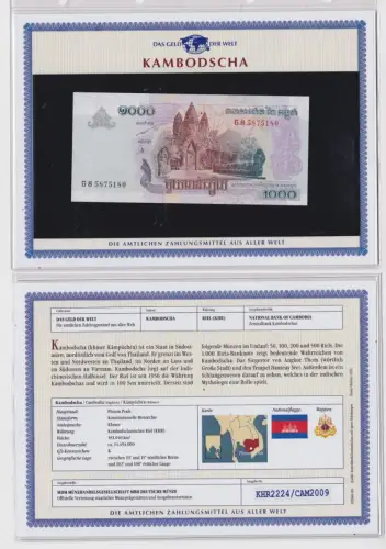 1000 Riels Banknote Kambodscha kassenfrisch UNC (170257)