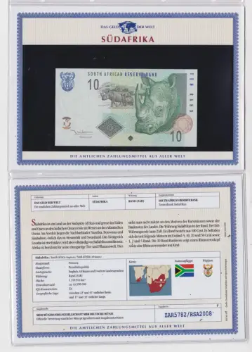 10 Rand Banknote Südafrika South Africa kassenfrisch UNC (170133)