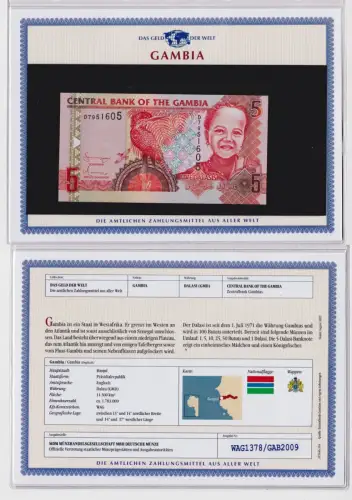 5 Dalasis Banknote Gambia kassenfrisch UNC (154132)