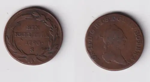 1 Kreuzer Kupfermünze Ungarn 1790 S Schmöllnitz (168732)